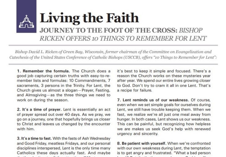 What is Lent USCCB